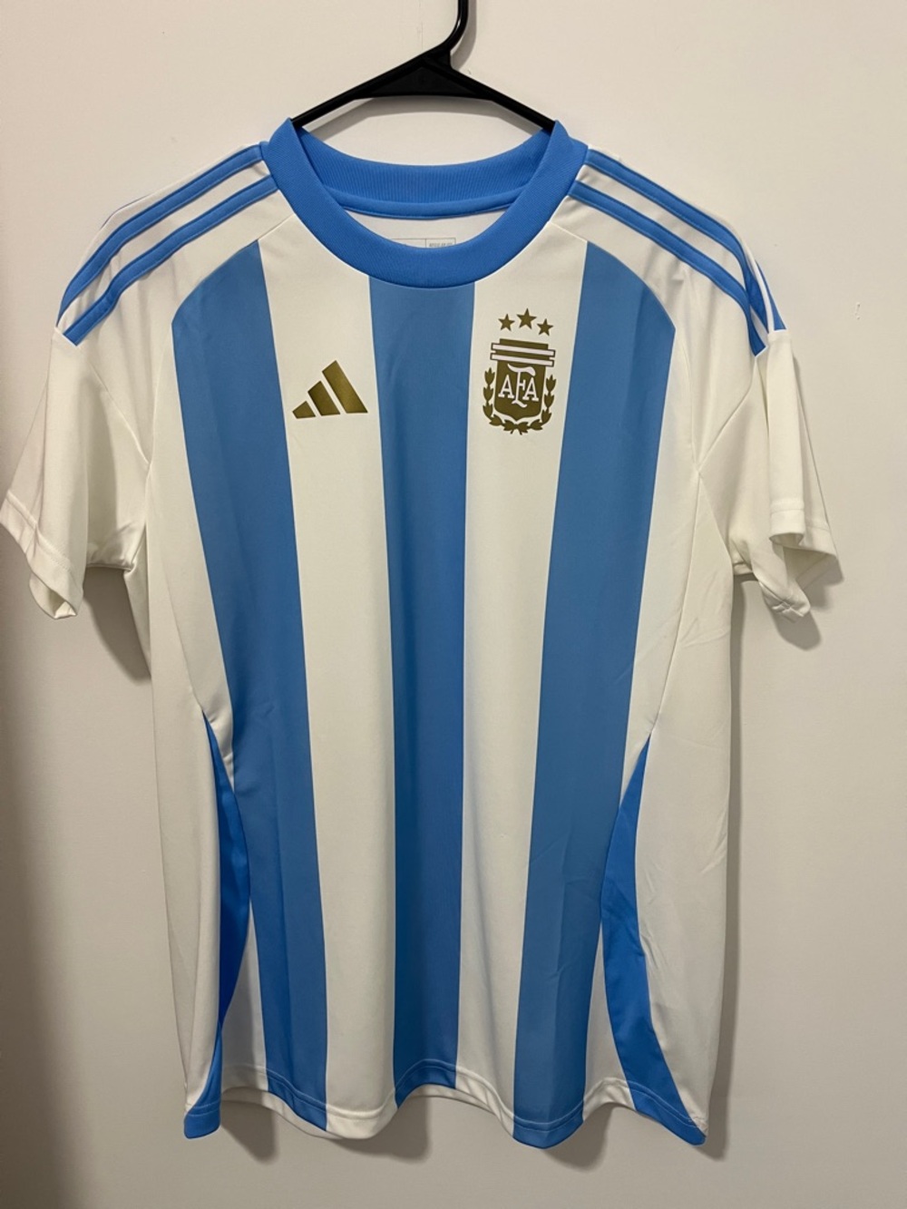 adidas Argentina Football Jersey - White & Light Blue